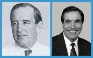 Stewart McKinney (Left) and Bruce Vento (Right)