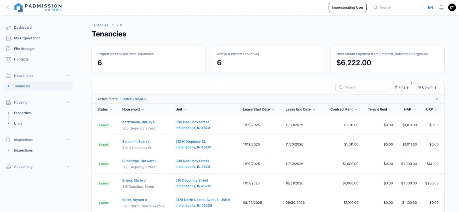 Property Owner & Manager Portal — organization access