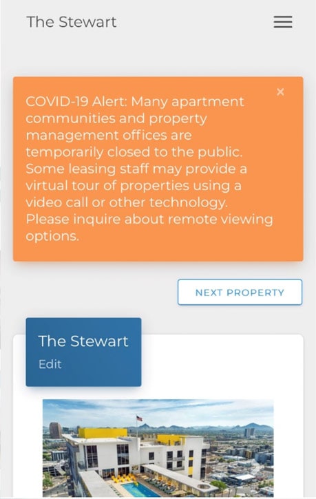 stewart image - COVID-19: Access to Units
